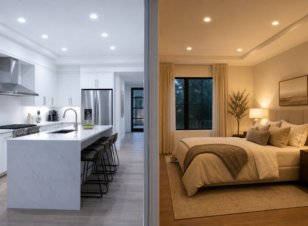 Cool white versus warm white LED lighting comparison